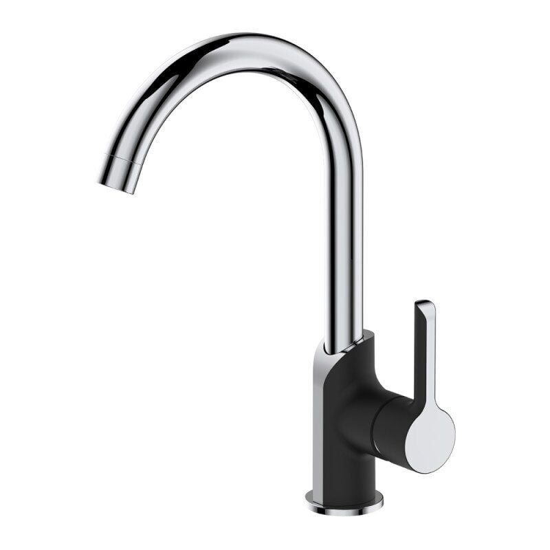 Кран на кухню Q-Tap Grand QTGRABCR007F однорычажный Черный (77263)