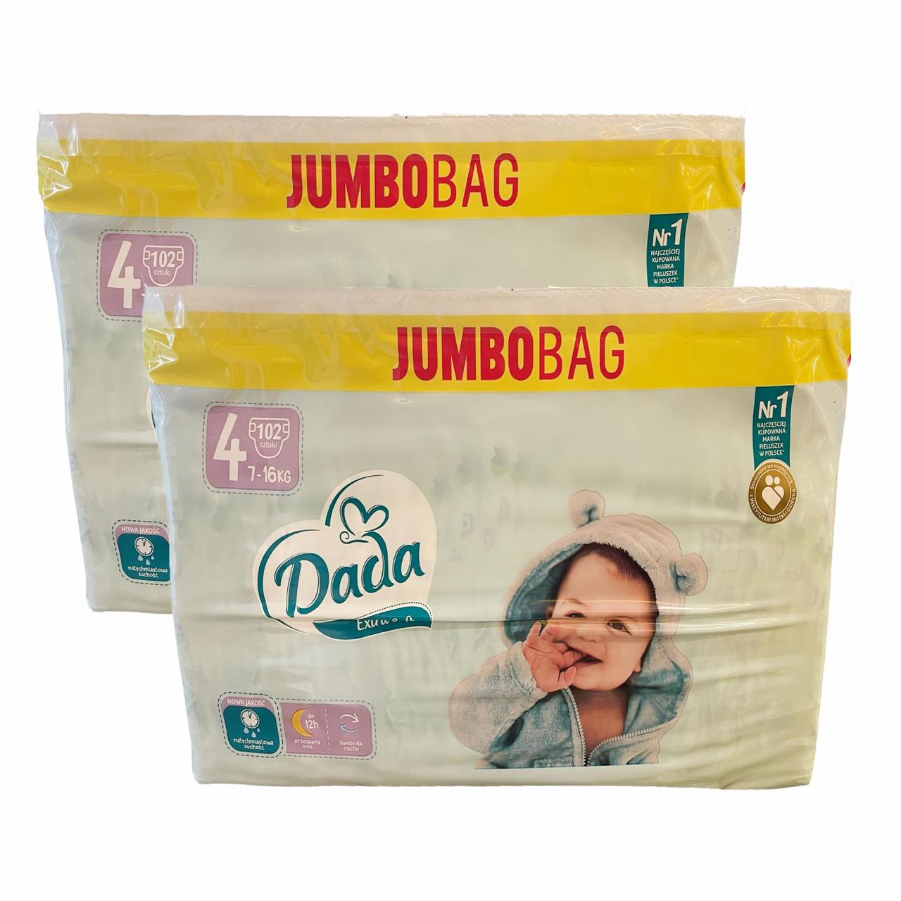 Підгузки дитячі Dada Extra Soft 4 Maxi 7-16 кг 204 шт. (2446968400)