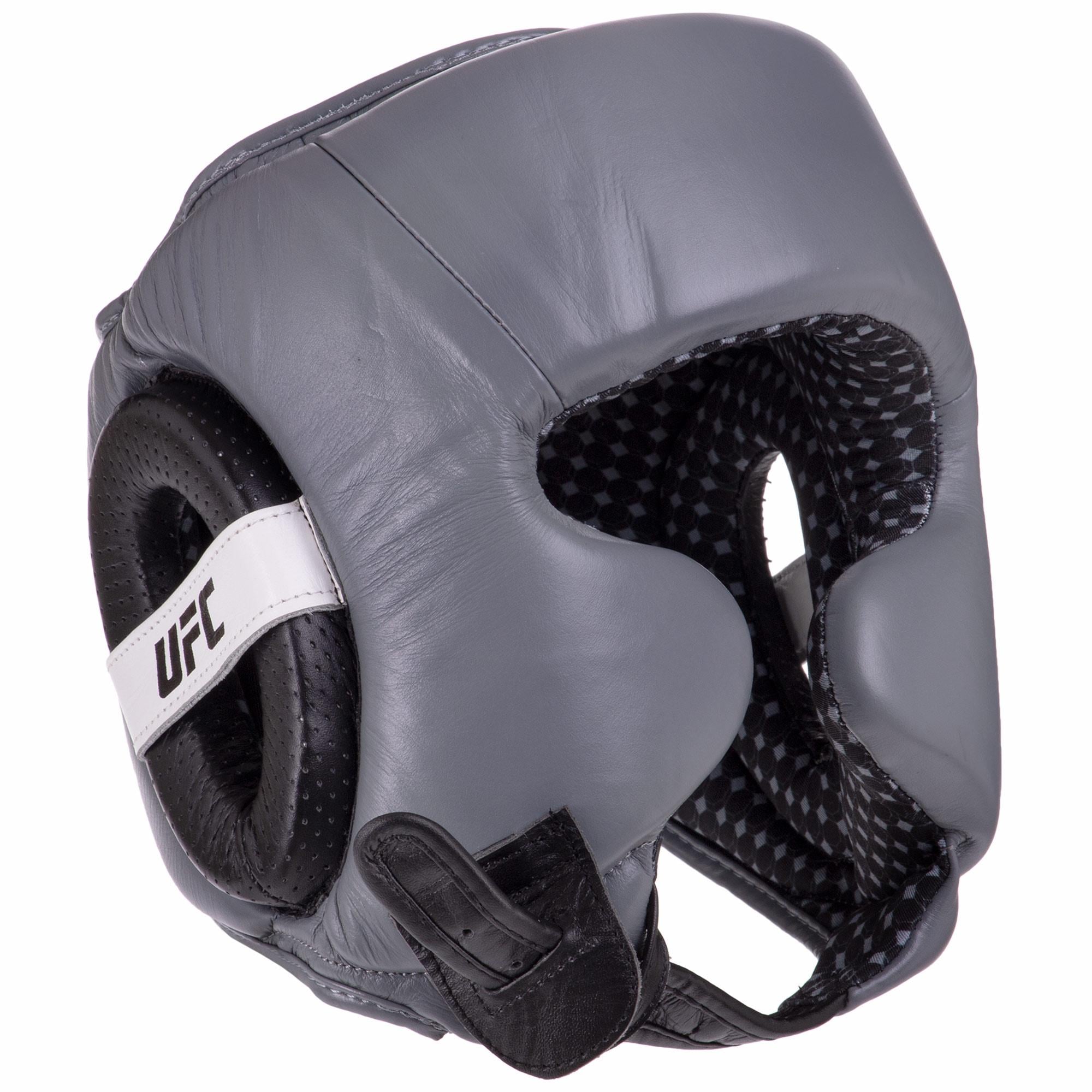 Шлем боксерский в мексиканском стиле UFC PRO Training UHK-69961 XL Серебристо-черный (33228953)