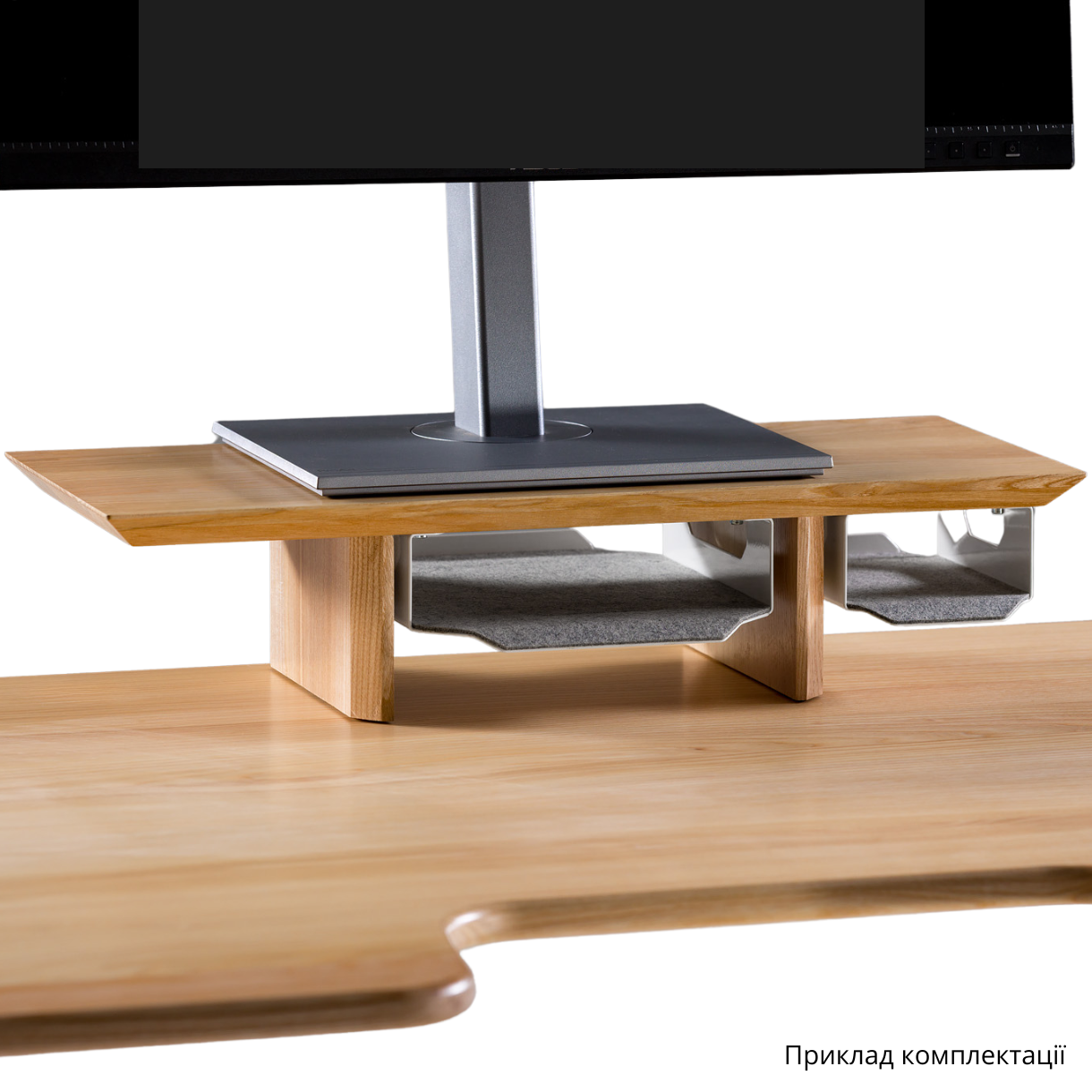 Полка для монитора TEHNOTABLE с органайзерами из ясеня (031-02-01-00) - фото 2 Полка для монитора TEHNOTABLE с органайзерами из ясеня (031-02-01-00) - фото 2