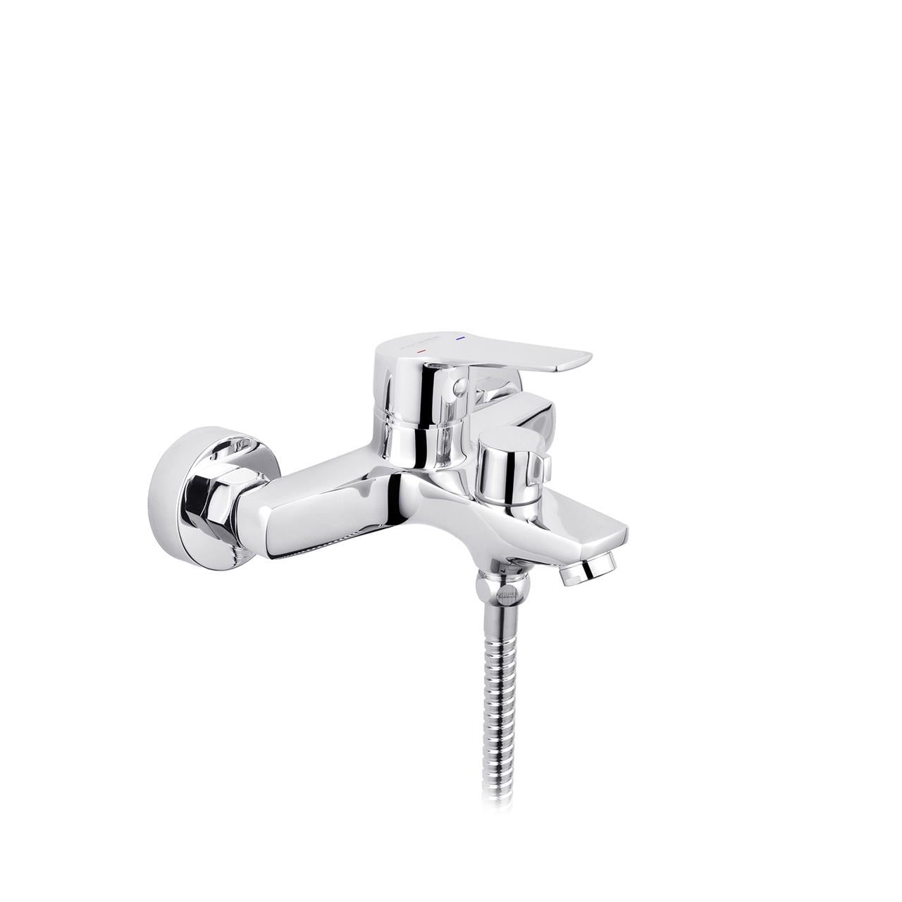 Смеситель для ванны Kroner KRP Hagen C060 с душевым гарнитуром Хром (CV032255)