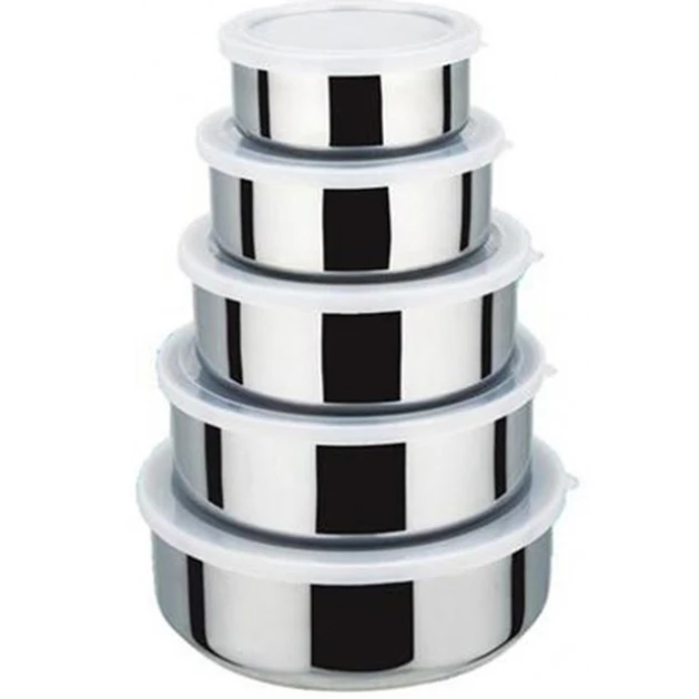 Набір харчових контейнерів Unique UN-1515 5 шт. Нержавіюча сталь (MX-9917)