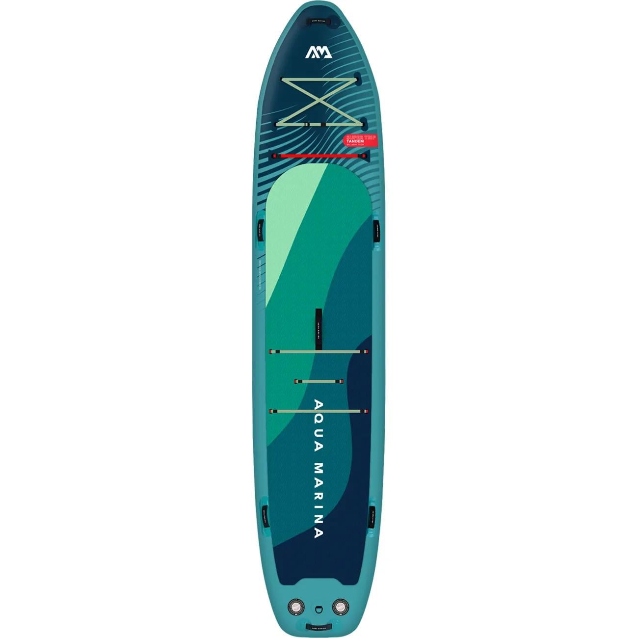 САП доcка Aqua Marina Super Trip Tandem 14'0 427 см с веслом/насосом LIQUID AIR V1 надувная Stand Up Paddle (70)