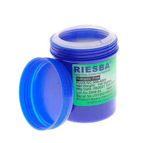 Флюс для пайки BGA RIESBA NC-559-ASM 100 г (11605618) Флюс для пайки BGA RIESBA NC-559-ASM 100 г (11605618)