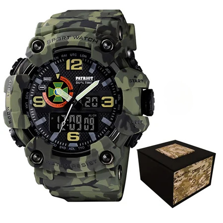 Наручные часы Patriot 002CMGRDPS ДПС Зеленый камуфляж (5093)