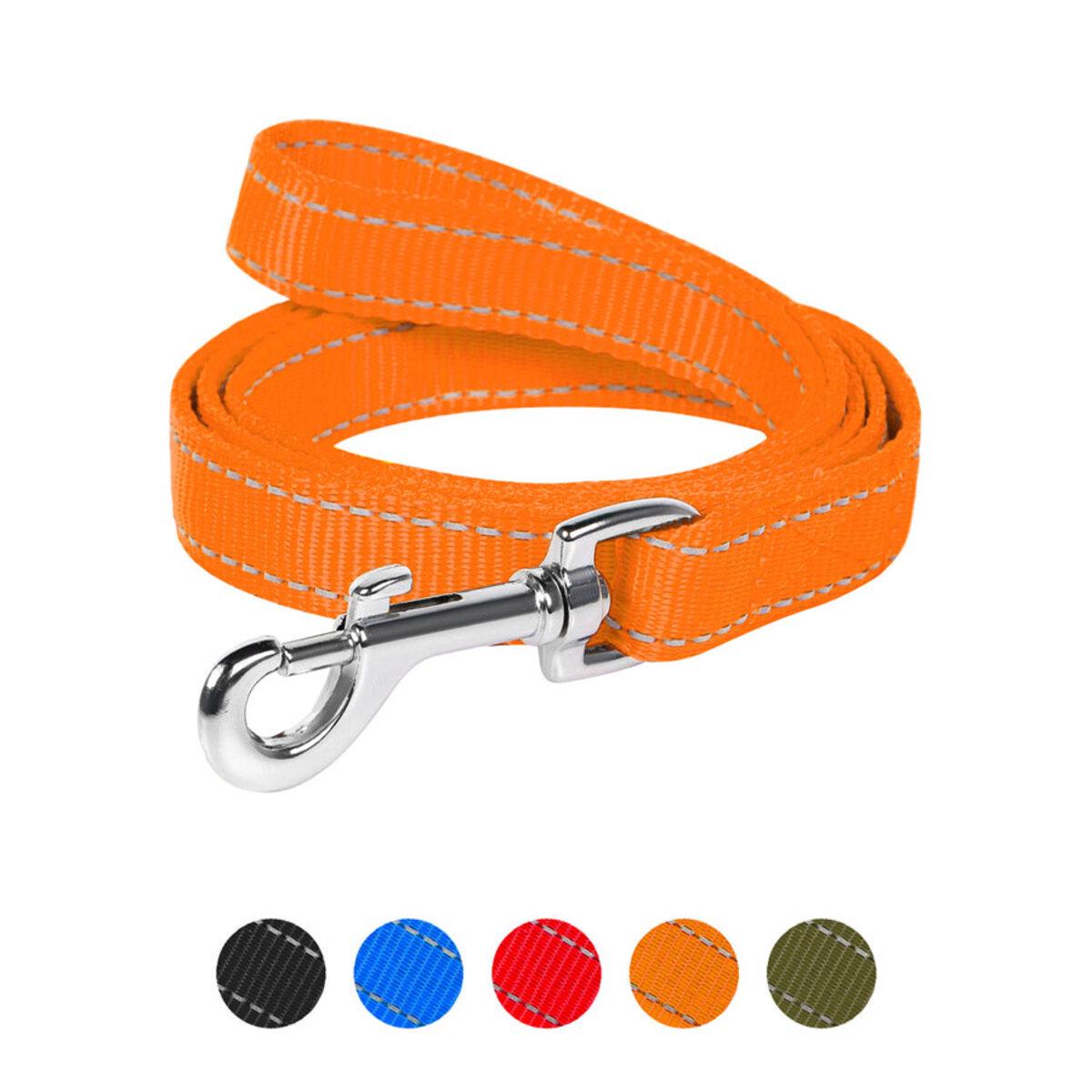 Поводок Dog Extreme из нейлона двойной 14 мм х 122 см Оранжевый (43004 Col) - фото 2 Поводок Dog Extreme из нейлона двойной 14 мм х 122 см Оранжевый (43004 Col) - фото 2