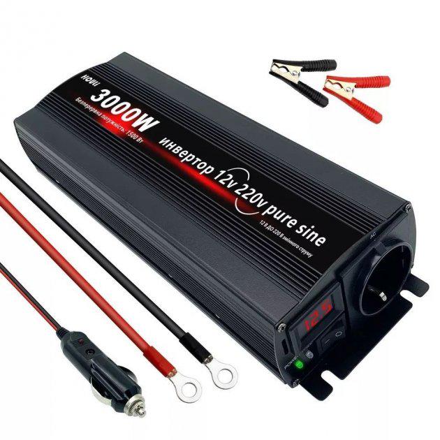 Інвертор чистий синус Wifi 12 V-220 V 3000 W