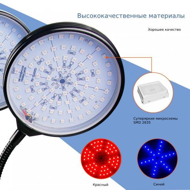 Фитолампа полного спектра для домашних растений с таймером - фото 6 Фитолампа полного спектра для домашних растений с таймером - фото 6