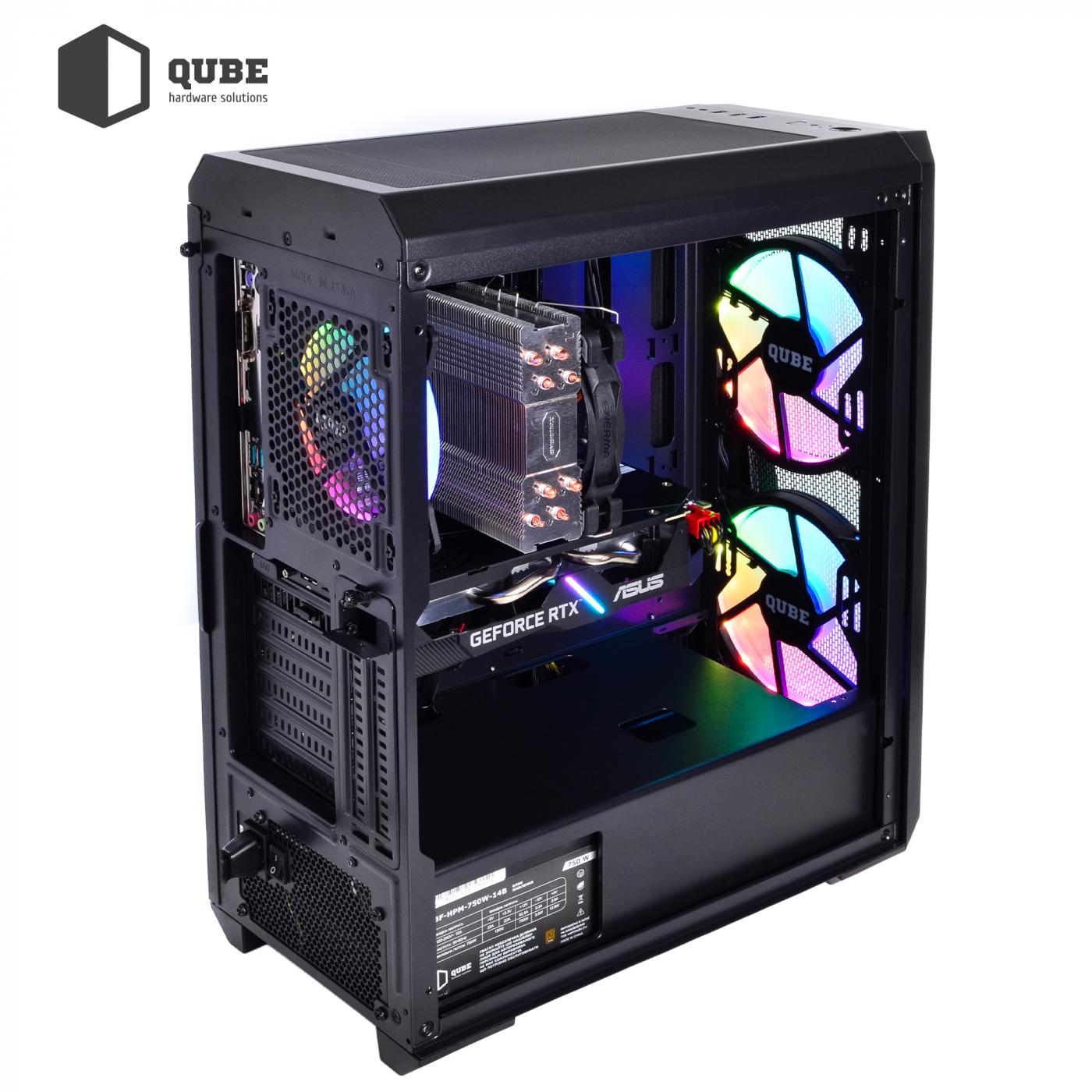 Системный блок QUBE Игровой QB Ryzen 5 5600X RX 6800 16GB 1642 - фото 14