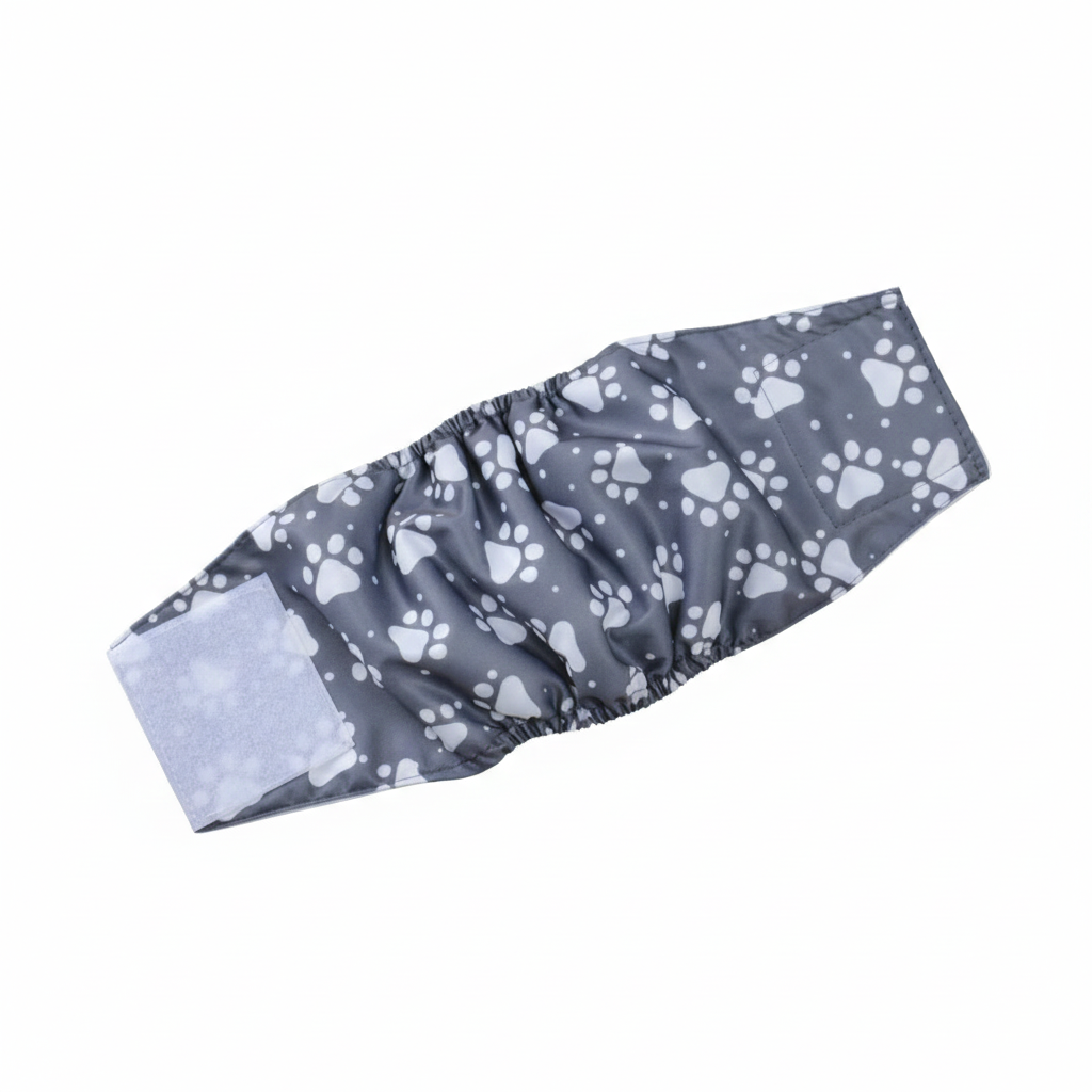 Пояс для собак крупных пород с лапками XL 60-66 см для кобелей Серый (ГП013)