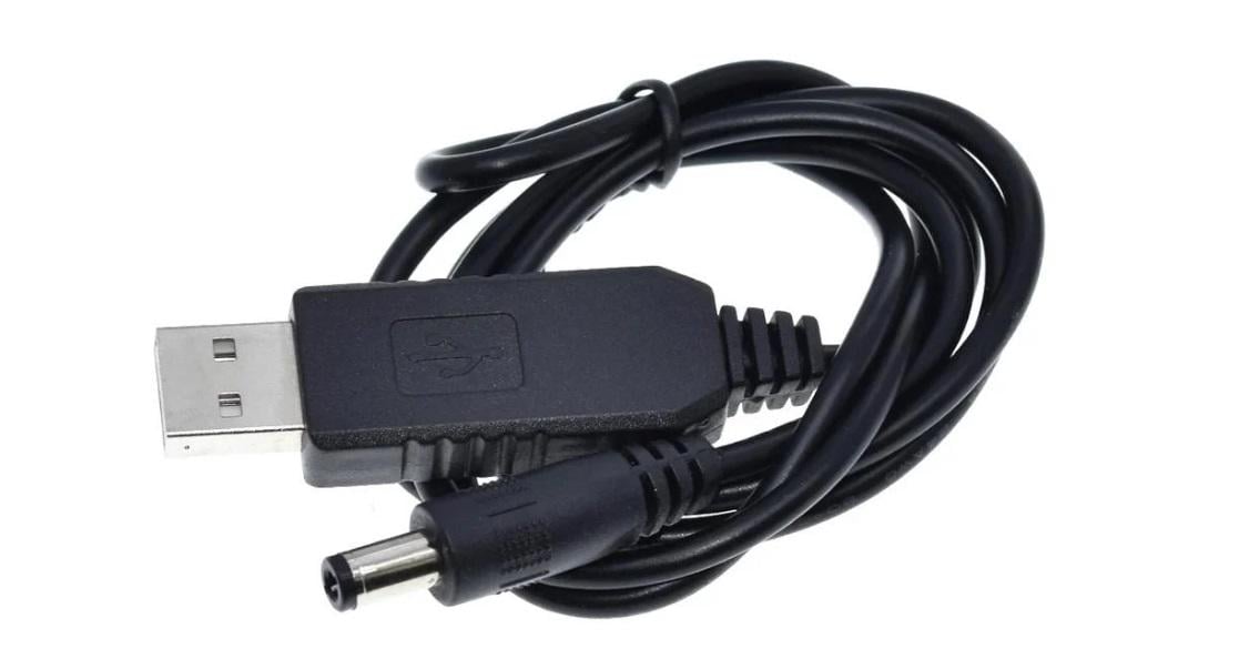 Кабель питания для роутера Wi-Fi USB-DC 55x25 мм 12V