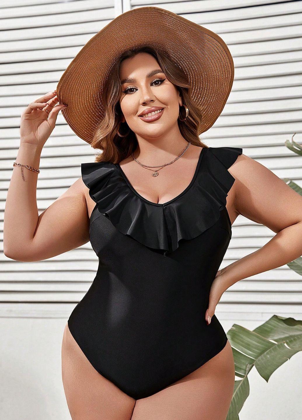 Купальник цельный Kerry Plus Size 1XL р. 52-54 Черный (13521) - фото 4