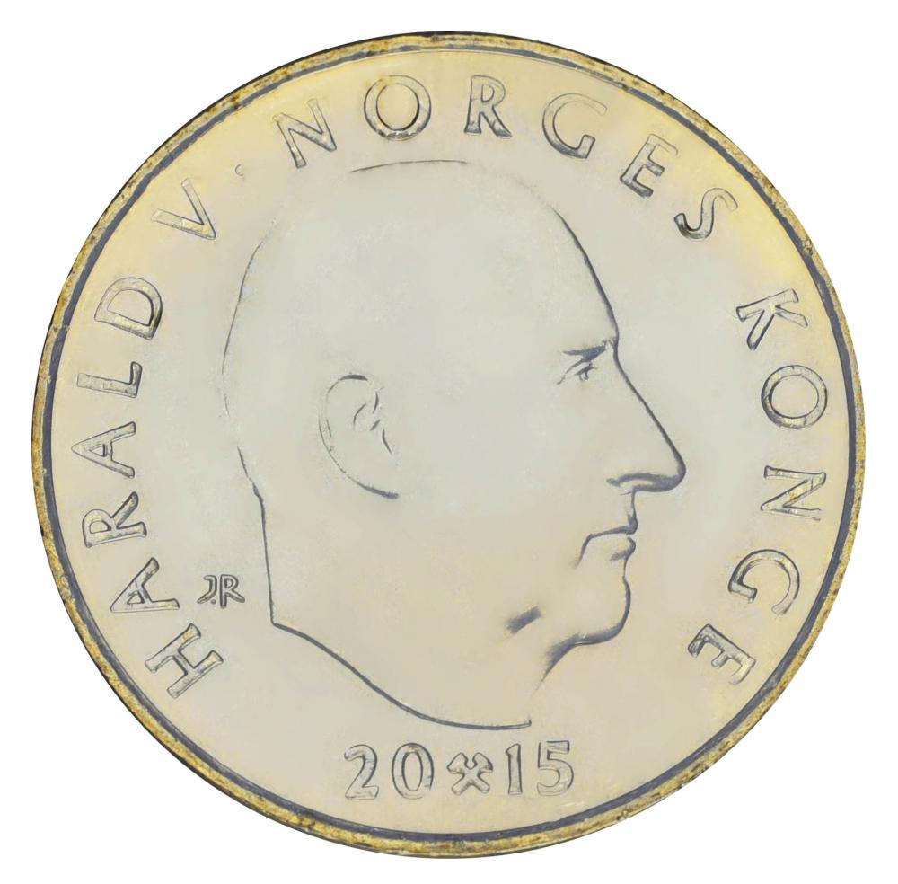 Колекційна монета Норвегія 20 крон 2015 200 років Верховному суду UNC (KM#491)