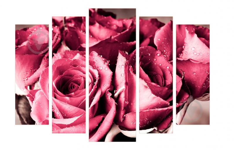 Модульная картина Декор Карпаты 120х80 см Розы (M5-c6)