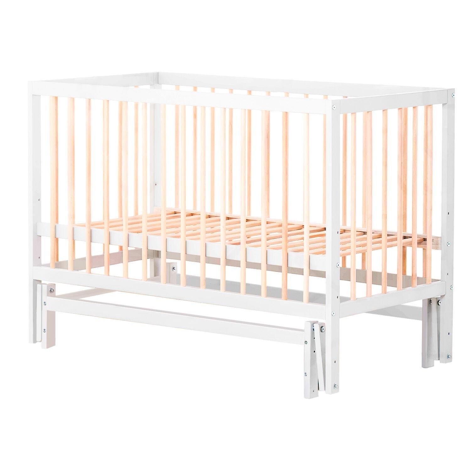 Детская кроватка София-2 шарнир/подшипник с опускаемой боковиной White (143648)