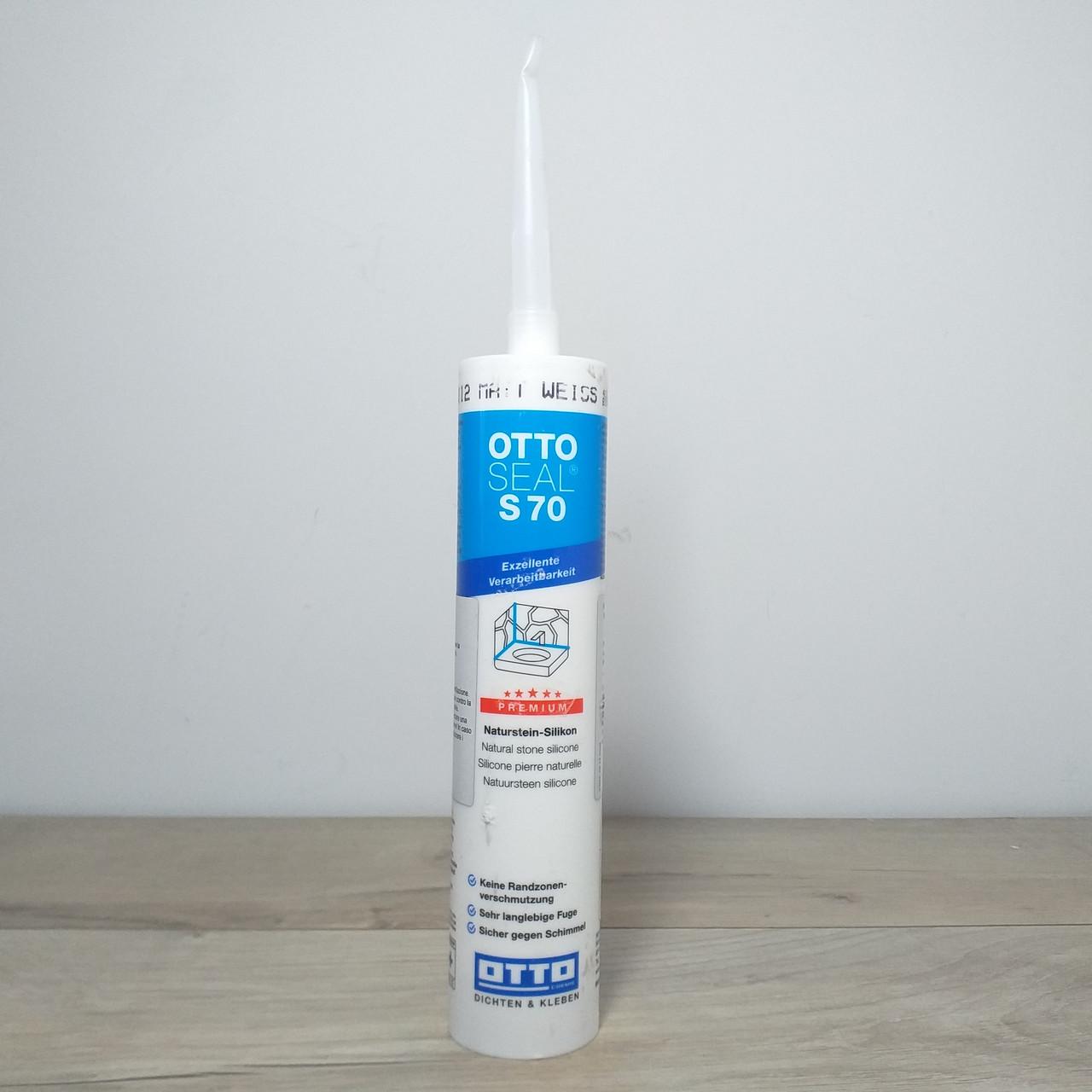 Герметик силіконовий OTTOSEAL S70 C6112 для внутрішніх і зовнішніх робіт Білий матовий (X-1434) - фото 2
