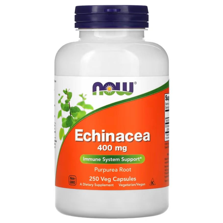 Натуральная добавка Now Foods Echinacea 400 мг 250 капсул