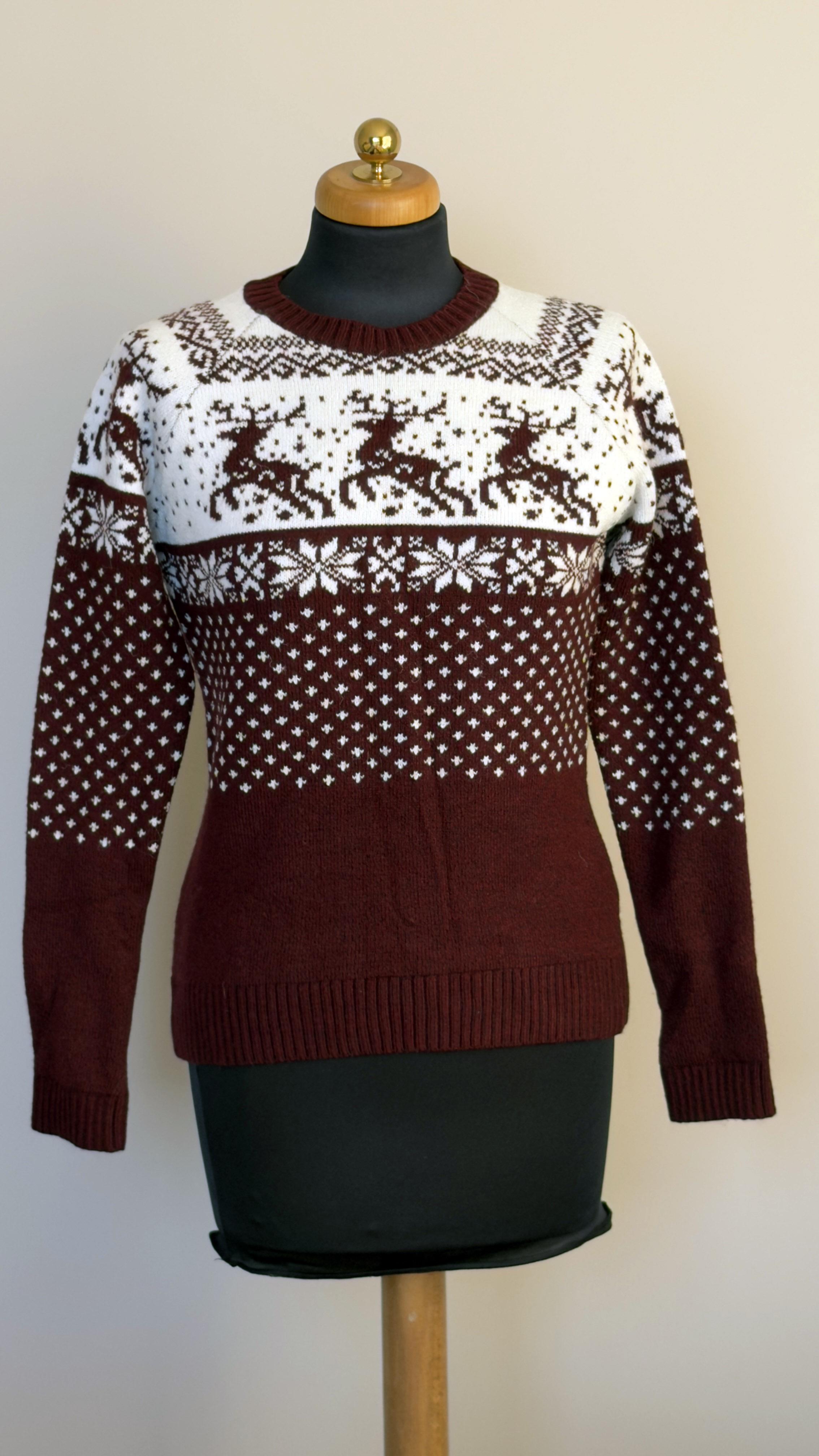 Светр Vivacita з оленями M Бордовий (4673538)