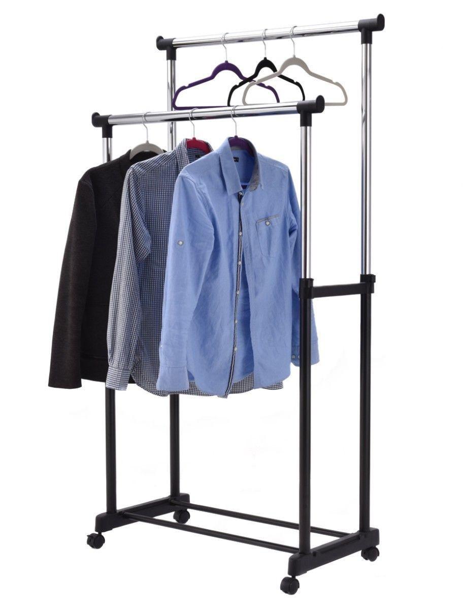 Стійка вішалка для одягу подвійна Double Pole - фото 2 Стійка вішалка для одягу подвійна Double Pole - фото 2