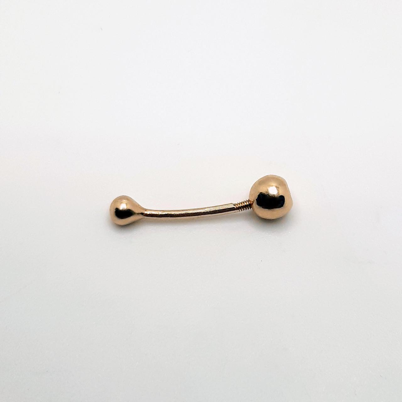 Пирсинг в пуп золото 585° 1,12 г (3103385)