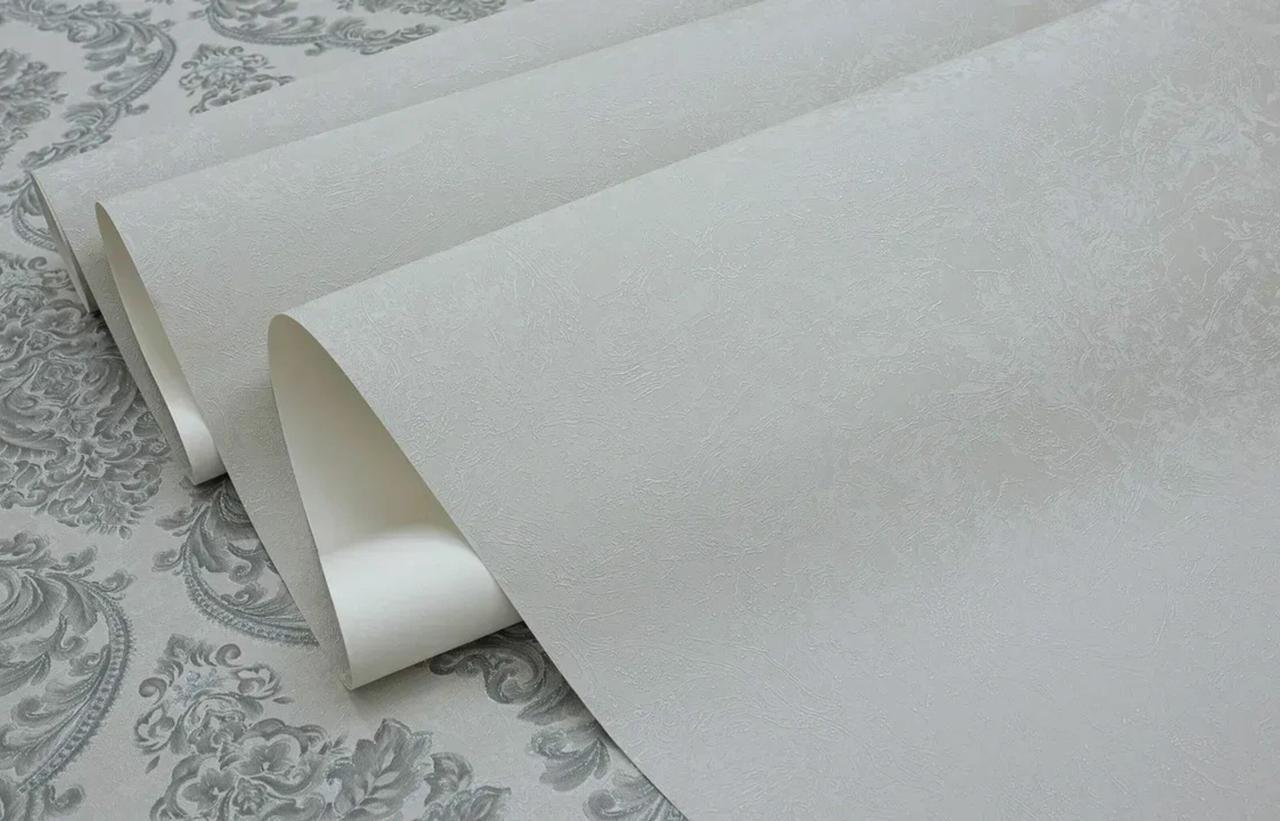 Обои флизелиновые SINTRA Almera Senorita UNI 540831 фон винил горячего тиснения 1,06х10,05 м Серый