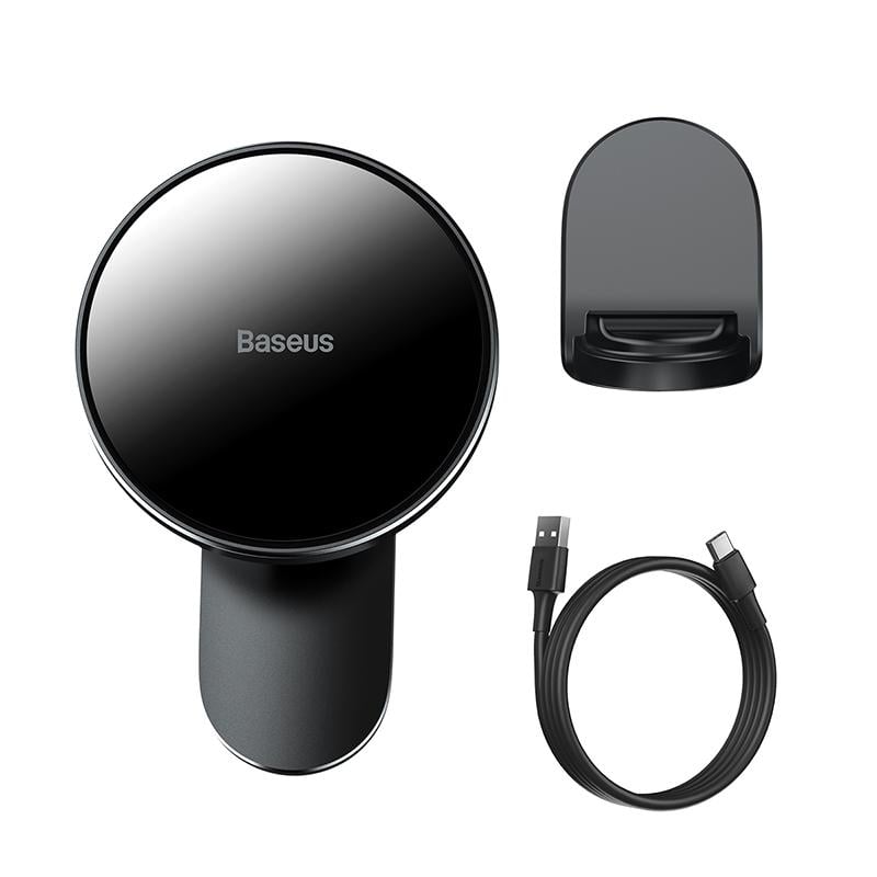 Автотримач із бездротовою зарядкою Baseus Big Energy Car Mount Wireless Charger (WXJN-01) - фото 6