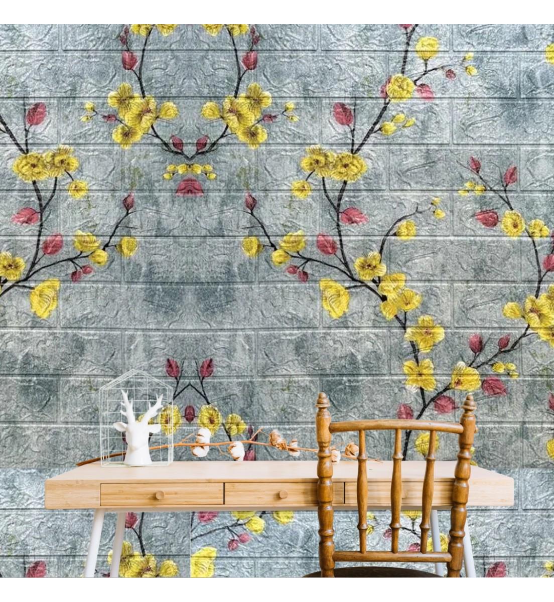 3D-панель самоклеящаяся под кирпич Магнолия 700x770x3 мм (6233-3) - фото 3 3D-панель самоклеящаяся под кирпич Магнолия 700x770x3 мм (6233-3) - фото 3