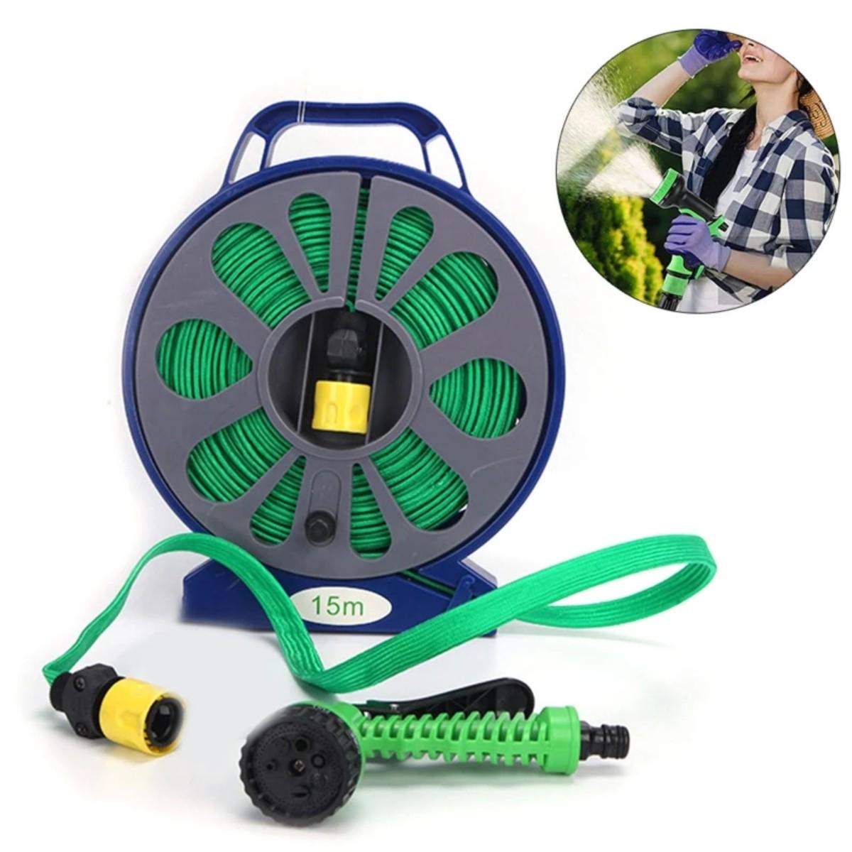 Шланг для полива Garden Hose с катушкой и распылителем 15 м (BB-4302) - фото 4 Шланг для полива Garden Hose с катушкой и распылителем 15 м (BB-4302) - фото 4