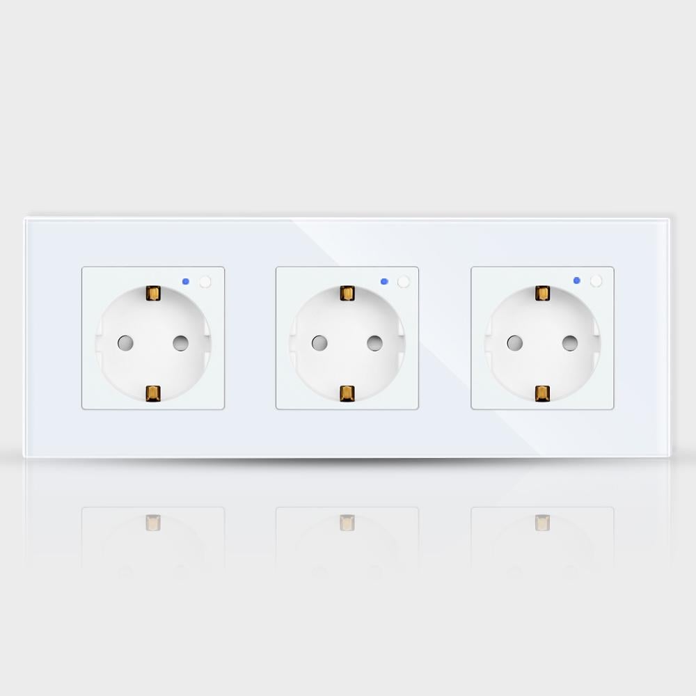 Розетка Wi-Fi потрійна Tuya smart Білий (WH00570)