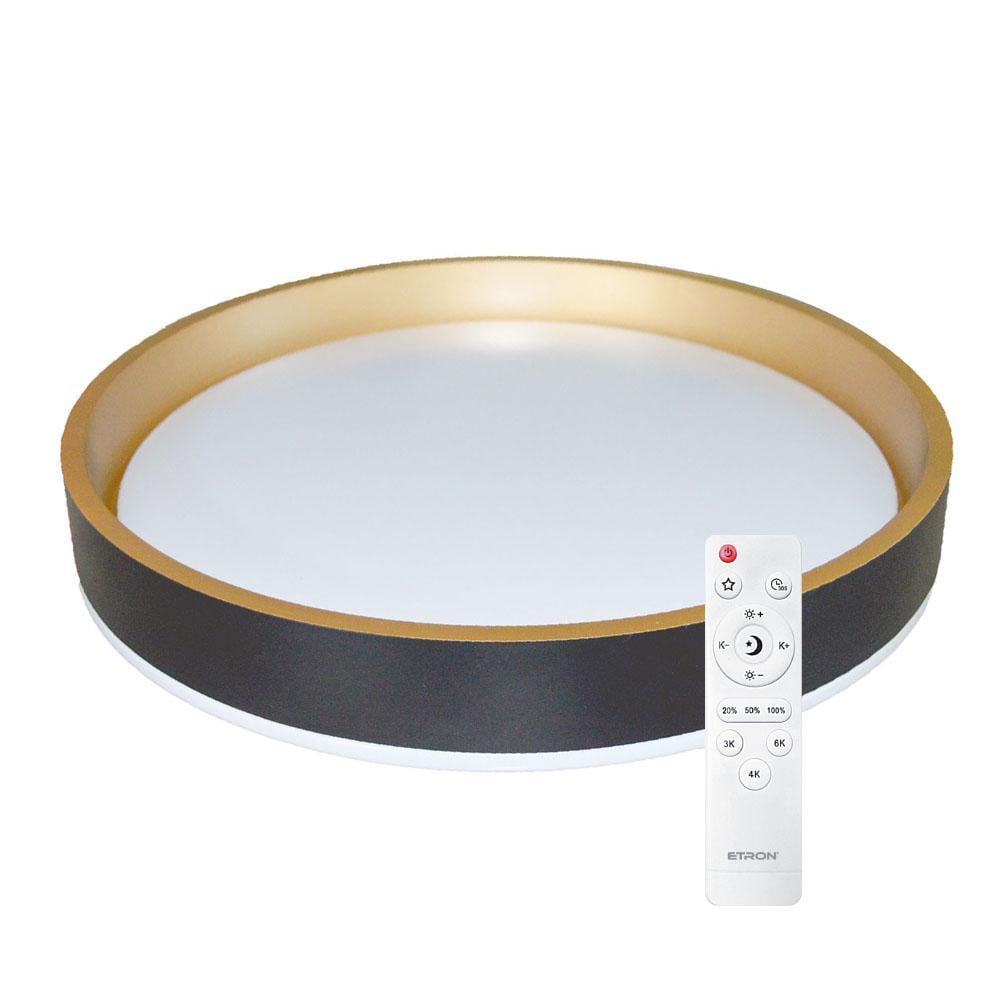Потолочный светильник светодиодный ETRON Smart MODERN 1-ESP-2054 72W IP20 Gold/Black (27924)