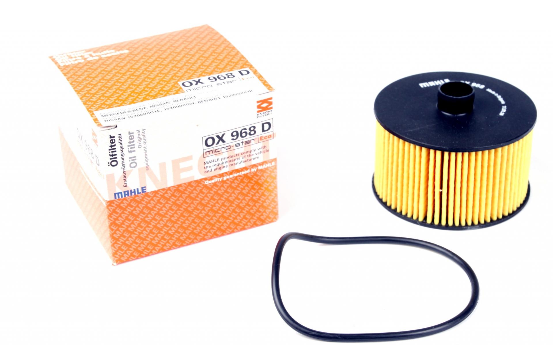 Фильтр масляный KNECHT для Renault Kangoo/Megane III/IV/Scenic III/IV 1,2TCe 12- (OX 968D)