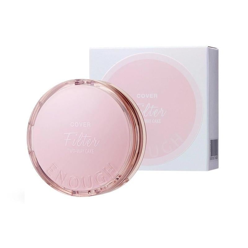 Пудра компактна матуюча ENOUGH Cover Filter Two Way Cake SPF28 PA №21 12 г/запасний блок 12 г (2938454714)