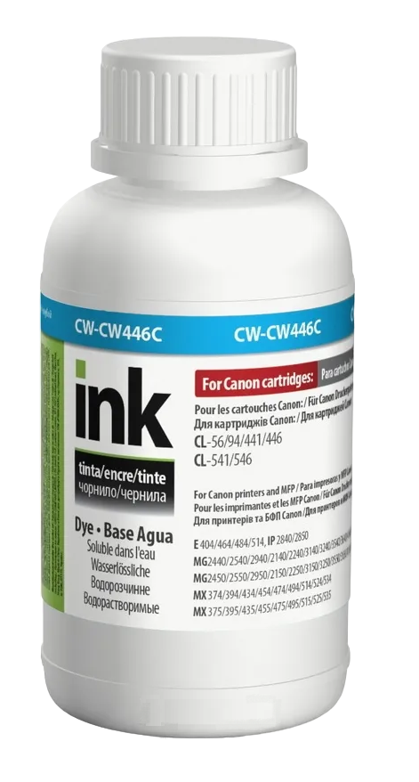 Чернила CW Canon CL-446 Cyan CW-CW446C02 200 мл (CW-CW446C02)