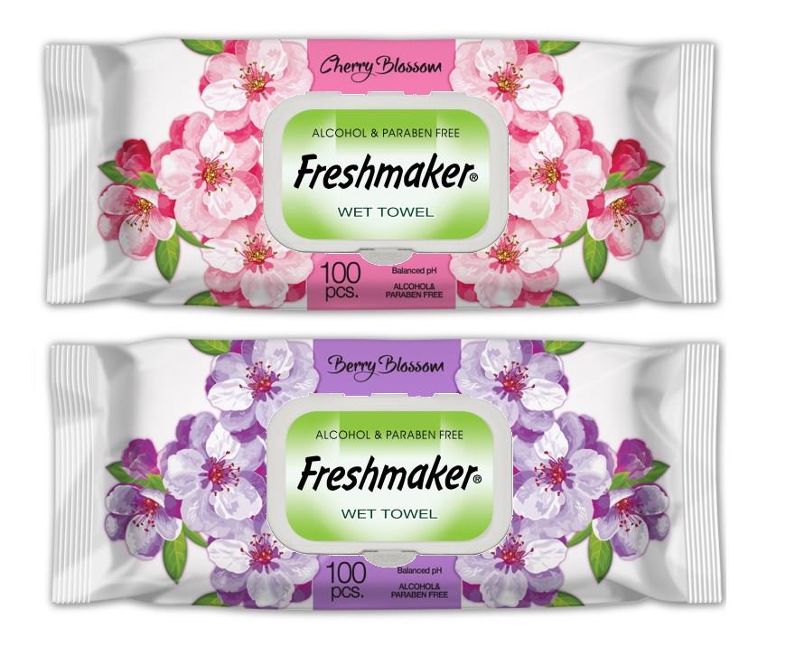 Влажные салфетки универсальные Freshmaker Berry/Cherry Blossom 100 шт. (000006377)