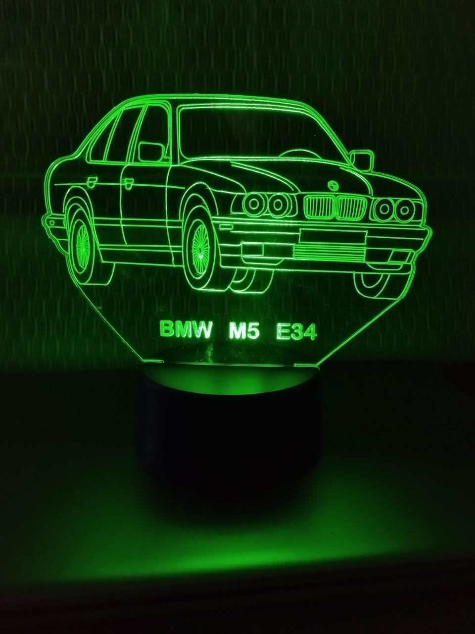 3d-ночник BMW М5 Е34 несколько подсветок/bluetooth (2092075401)