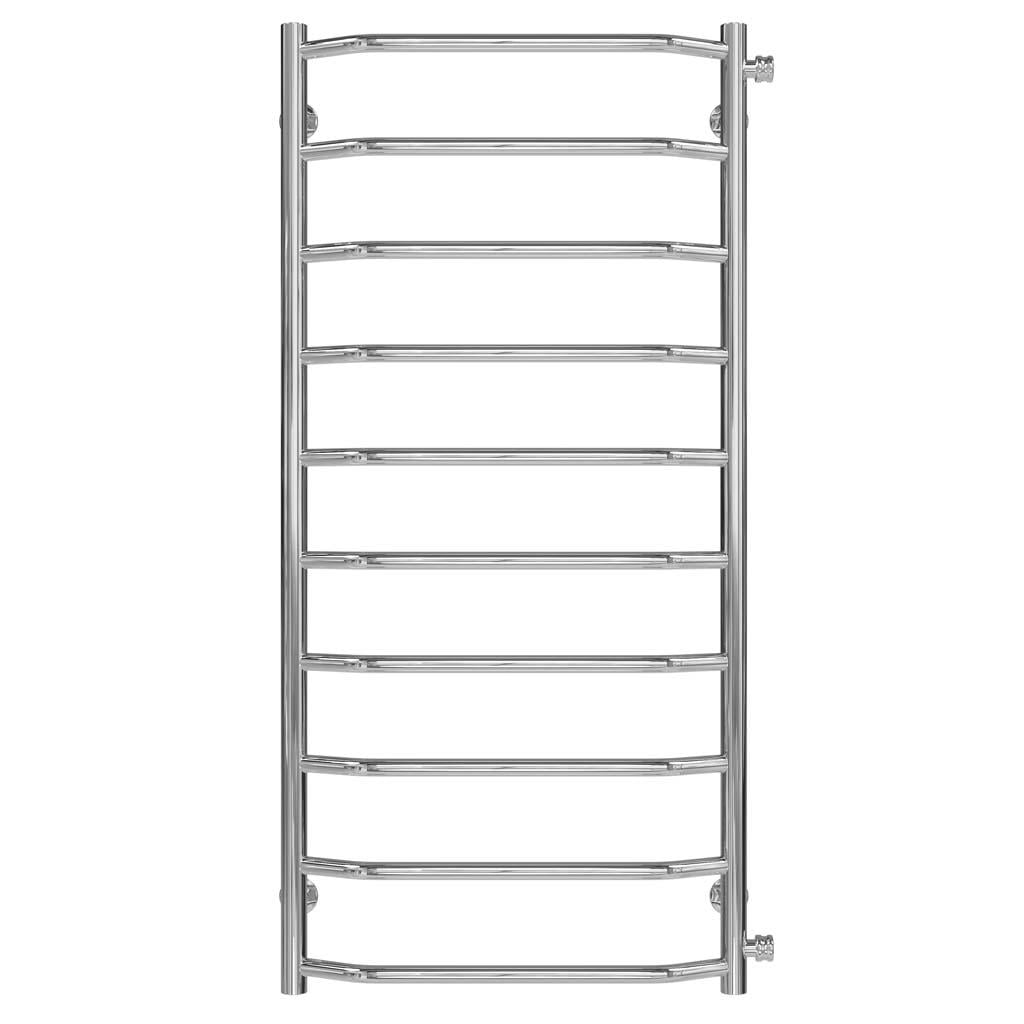 Полотенцесушитель водяной Deffi Трапеция П10 боковое правое подключение нержавеющая сталь 500х1100 мм Хром (C.TR.110.50.10.C.C)