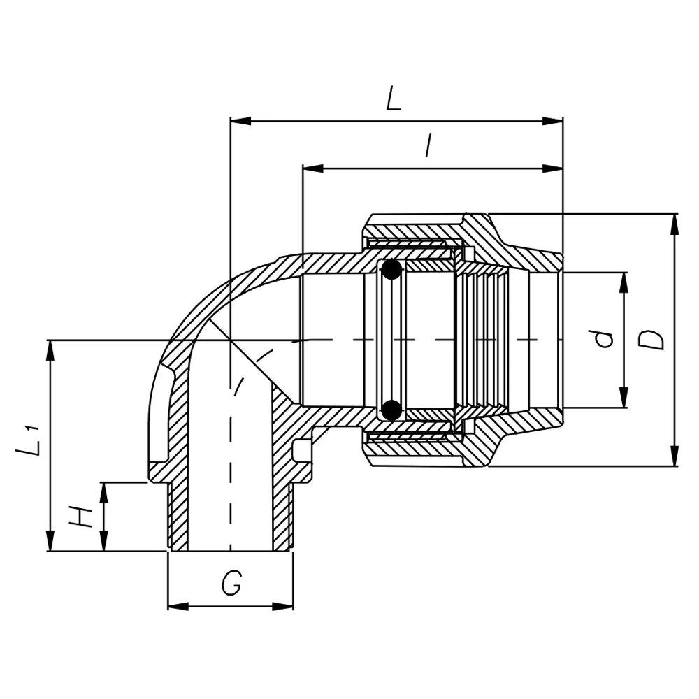 Коліно ITAL поліетиленове 90° з зовнішнім різьбленням 50 мм х 1 1/4" (SQ-1002562) - фото 2 Коліно ITAL поліетиленове 90° з зовнішнім різьбленням 50 мм х 1 1/4" (SQ-1002562) - фото 2