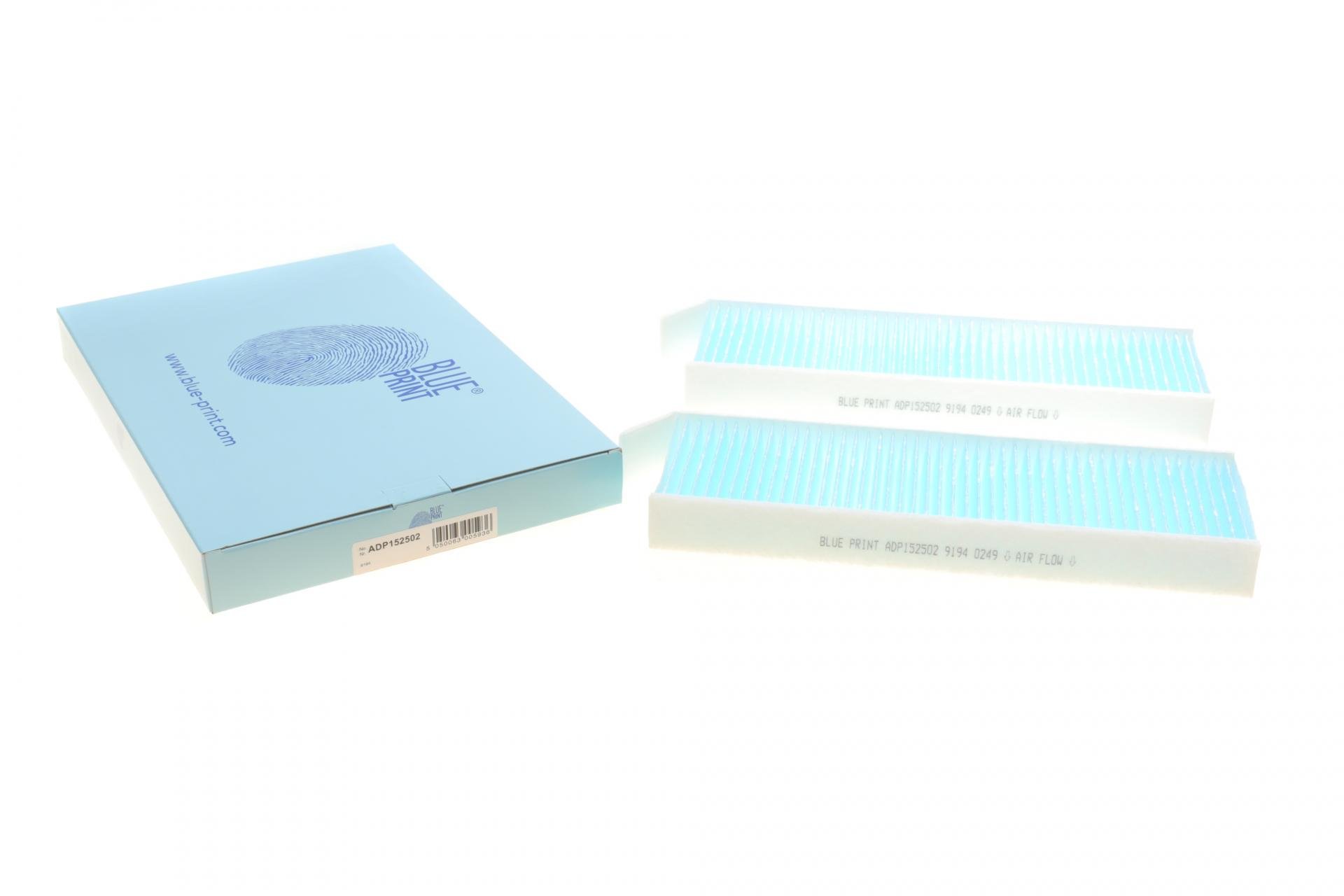 Фильтр салона BLUE PRINT для Citroen Berlingo/Peugeot Partner 08- 2 шт. (ADP152502)