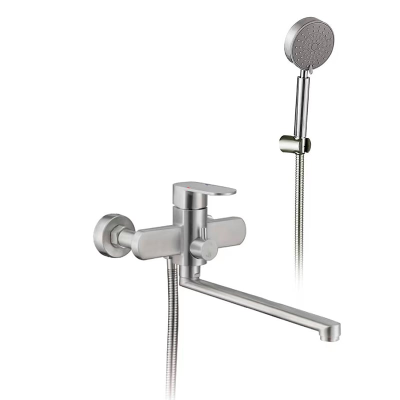 Смеситель для ванны Zerix LEB-006 euro из нержавеючей стали SUS304 (ZX4808)