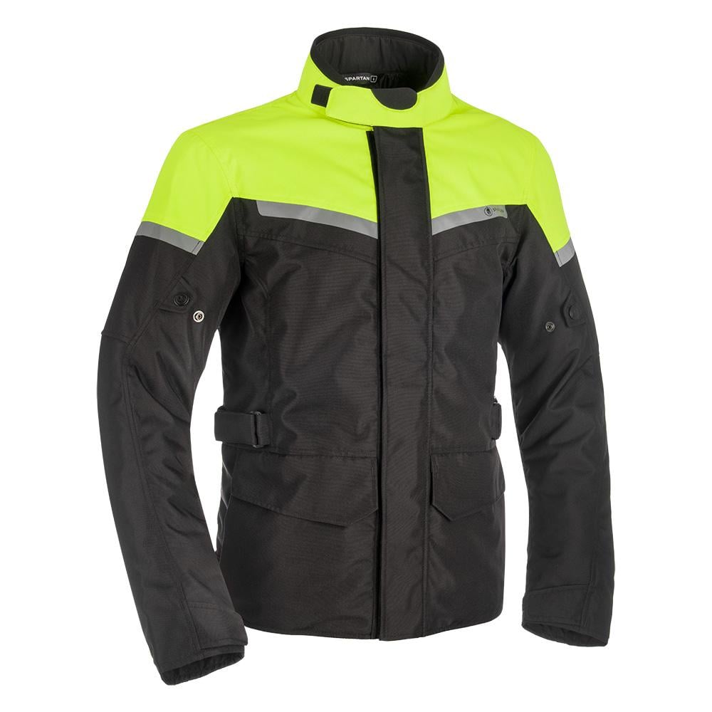 Мотокуртка OXFORD Spartan Long WP MS Jkt XL Black/Fluo (29494)
