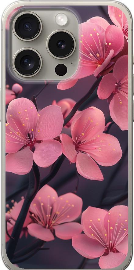 Чехол на iPhone 15 Pro Пурпурная сакура (6075u-3096-42517)
