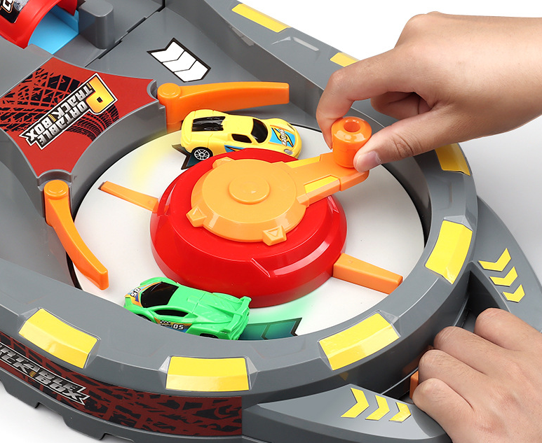 Автотрек складаний з обертаючою платформою 6 машинок в коробці (QL 906) - фото 4 Автотрек складаний з обертаючою платформою 6 машинок в коробці (QL 906) - фото 4