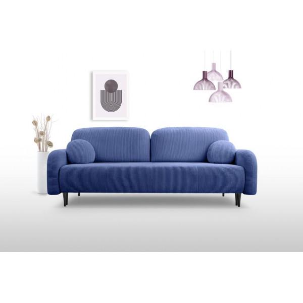 Диван раскладной Perfect Home Cloud натуральное дерево ДСП/ткань Elma 14 Синий (49499) - фото 6