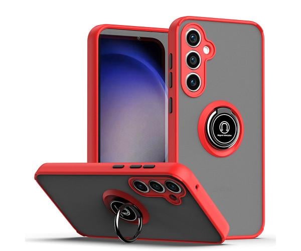 Чехол - накладка TPU Color Matte Ring для Samsung Galaxy S23 FE Красный