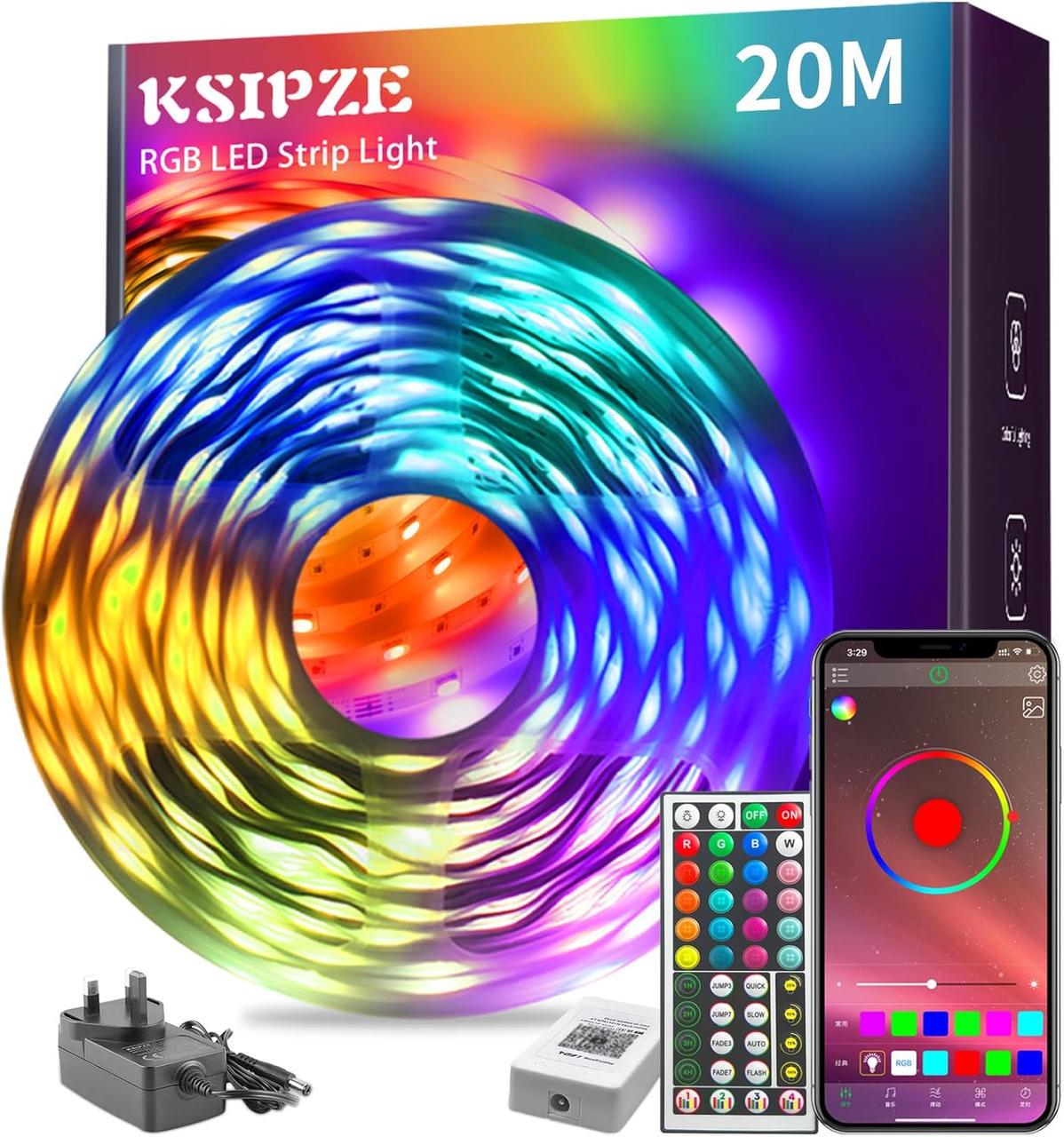 Лента светодиодная ksipze RGB с синхронизацией по музыке 20 м