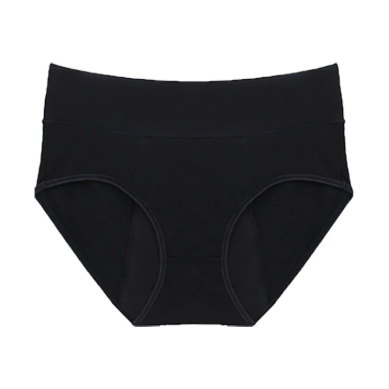 Трусы впитывающие для месячных от протеканий с 4-х слойной ластовицей от переднего до заднего пояса L Черный (2751590145)