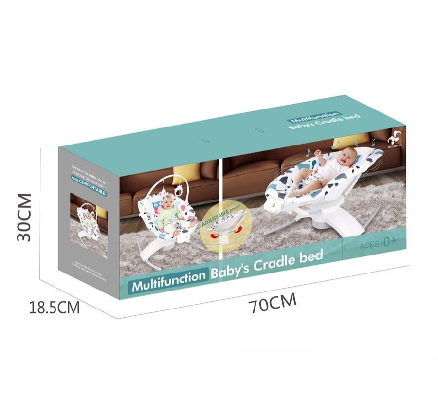 Дитячий шезглонг-гойдалка Multifunction Baby's Cradle Bed Різнокольоровий - фото 6 Дитячий шезглонг-гойдалка Multifunction Baby's Cradle Bed Різнокольоровий - фото 6