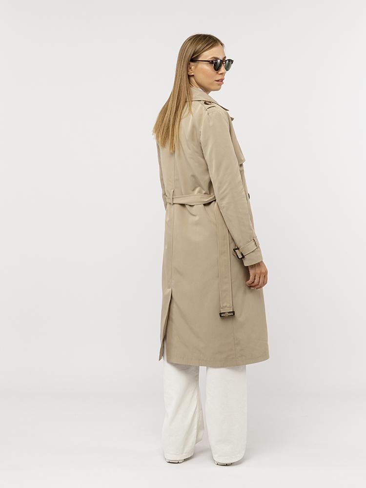 Плащ женский р. 44 Бежевый (SKT000930574) - фото 5