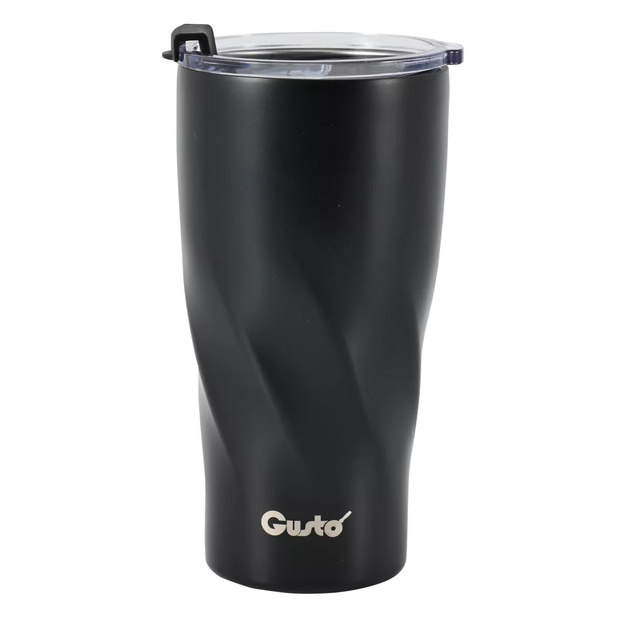 Термокружка Gusto GT-108 из нержавеющей стали двойная изоляция 590 мл Черный кристал (2780884182)