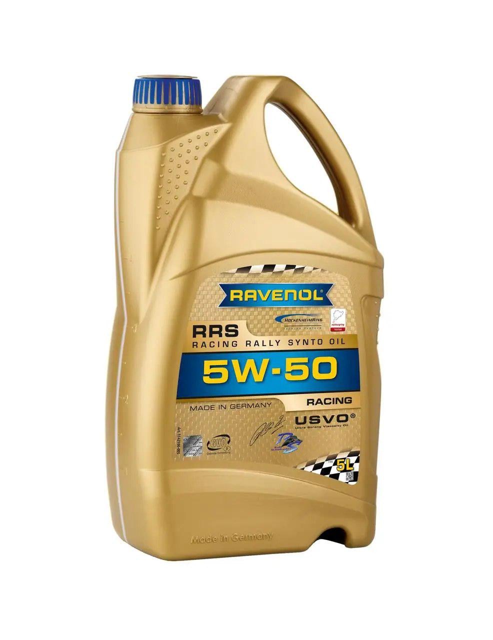 Моторное масло RAVENOL 5W-50 RRS Fullsynt PAO RACING 4 л (1142100-004)